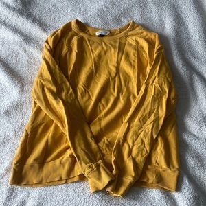 yellow-orange comfy crewneck
